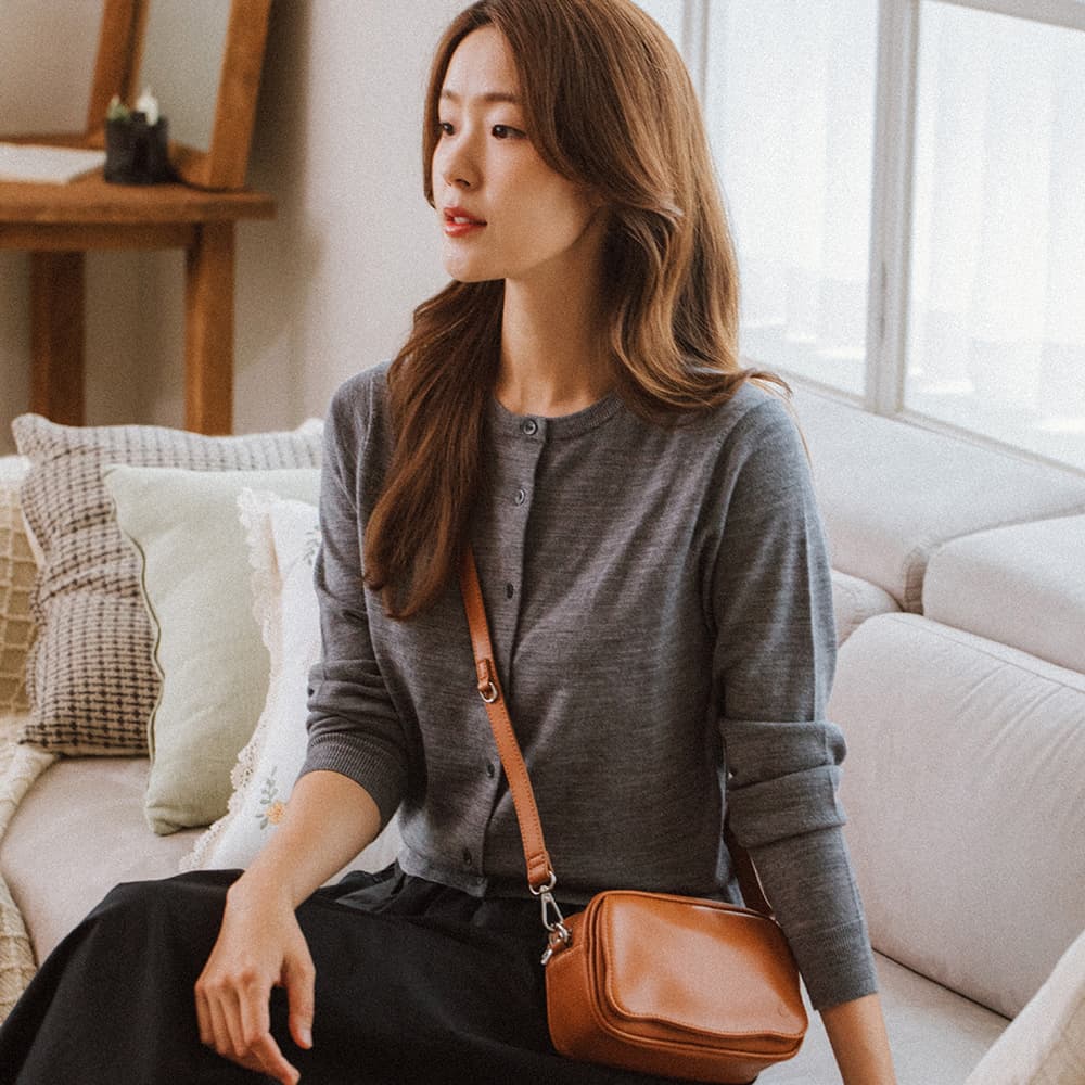 맘스버디 물티슈 미니백 비건레더 카멜 이미지